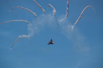 F-22 Raptor Chaff Deployment