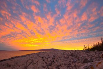 Sunset over Cadillac Mountain